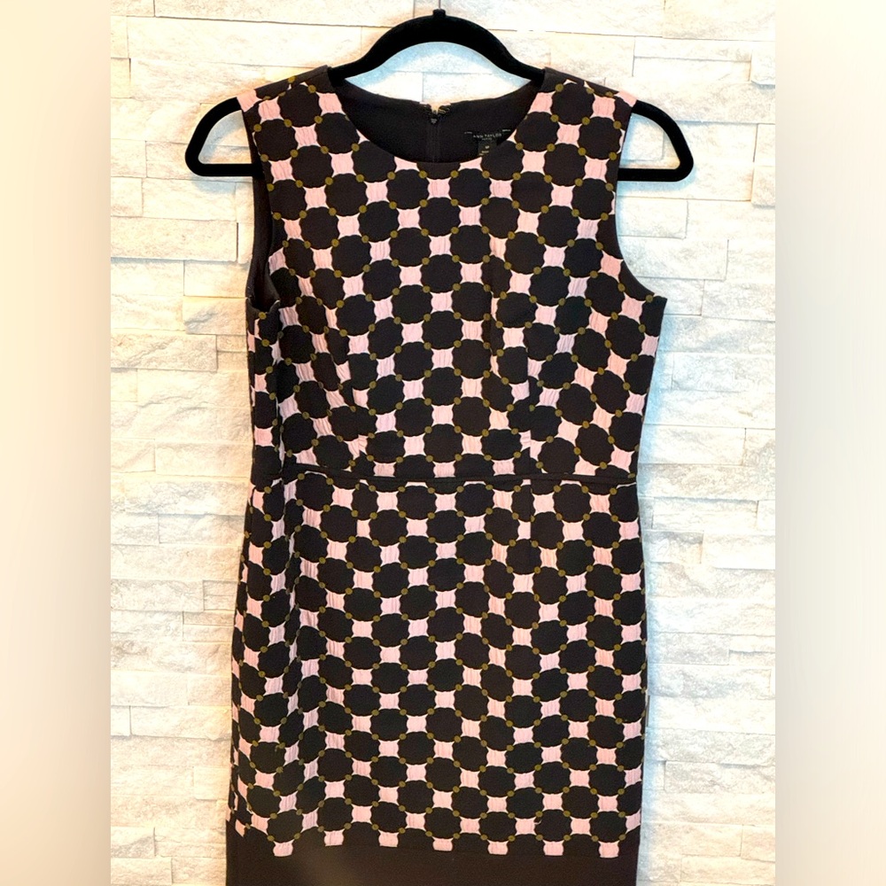 Ann Taylor Black and Pink Dress